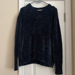 NWT Navy chenille sweater